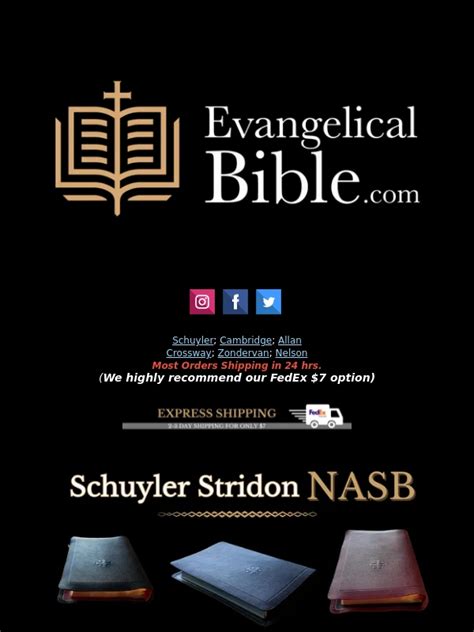evangelicalbible coupon  In stock